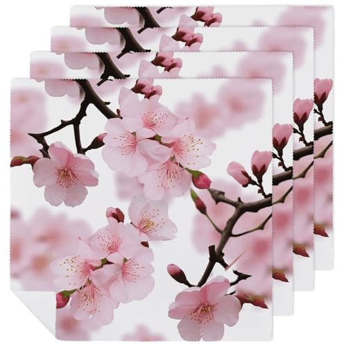 Servilletas de tela japonesas 18x18 pulgadas poliéster x4 miniatura 1