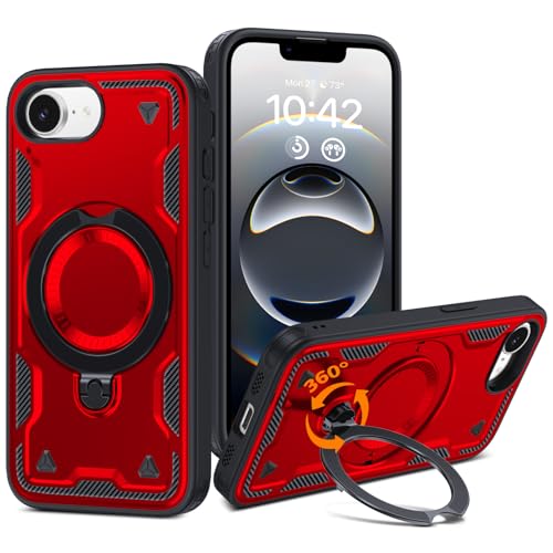 iPhone 16e p P[X 16E Ή ϏՌ ČRMILKi X^ht MagneticΉ CX[d\ TPU+PC ubN  D637-ip16e-02