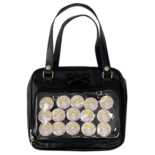 Women's Bowknot Ita Crossbody Bag,Japanese JK Uniform Handbag,Kawaii Lolita Messenger Shoulder Bag For Anime Cosplay