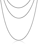 Sterling Silver Italian Rope Chain Necklace Set  18