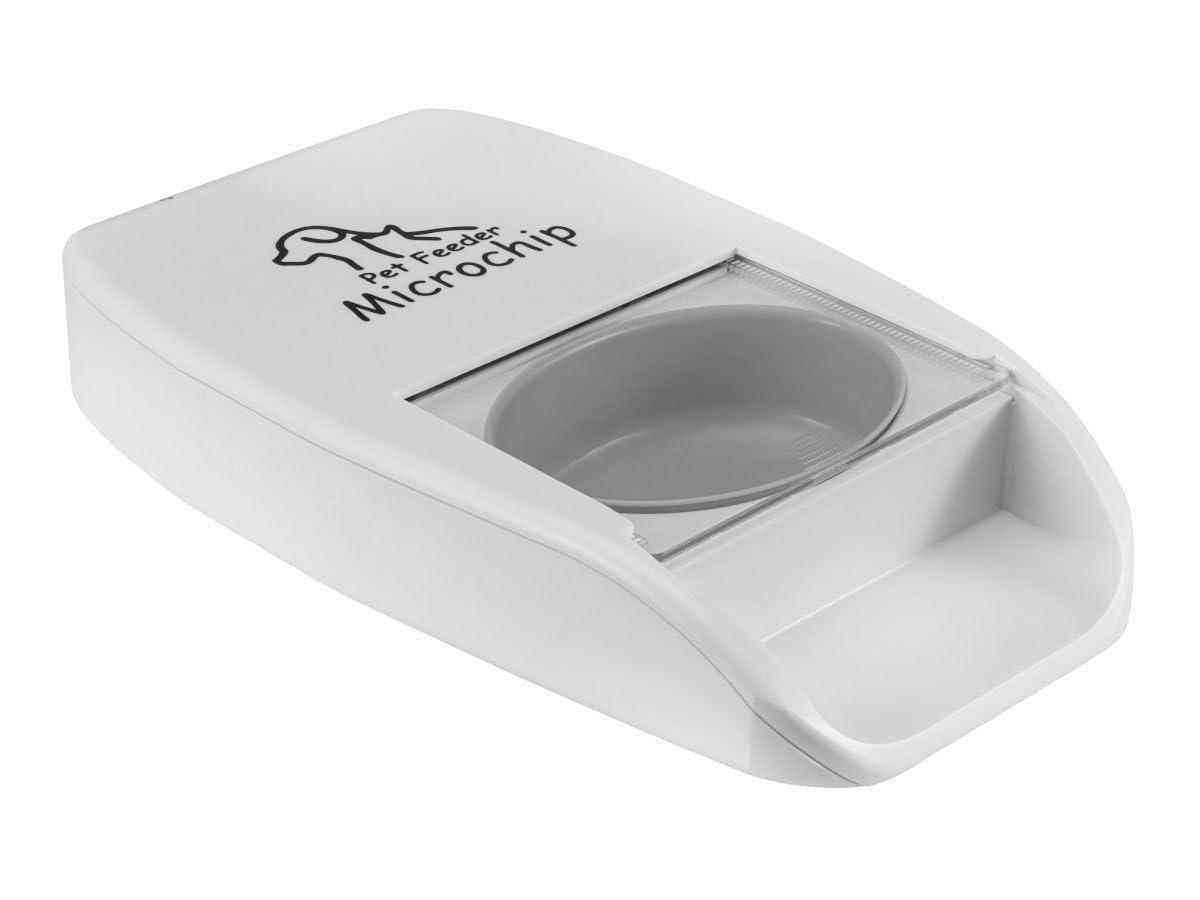 App-controlled microchip pet feeder with RFID tag technology