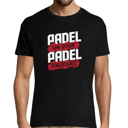 T-shirt homme padel imprimé en France : coton premium et design original