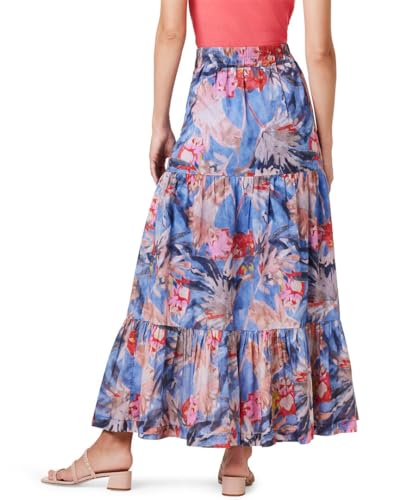 NIC+ZOE Women's Plus Size Dreamscape Tiered Skirt2