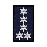 Café Viereck ® Polizei Mini Rangabzeichen - Patch mit Dienstgrad - Gestickt mit Klett – 3 x 5 cm (Erster Polizeihauptkommissar (EPHK))