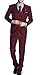 MOGU Mens Suits Slim Fit 3 Piece