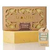 Bodhi® Naturseife ZITRONENGRAS 100g / Körperseife Stück mit ätherischen Ölen, für trockene...