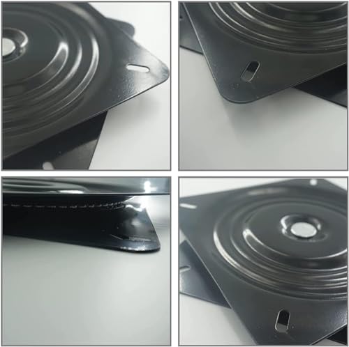 Serenelight Universal Möbel Drehteller, Metall Möbel Drehteller, Drehbeschlag Schwerlast, 360° Grad Swivel Drehteller, 200 kg Tragkraft, Für Hocker, Tische, Bücherregale 5 Zoll (Schwarz)