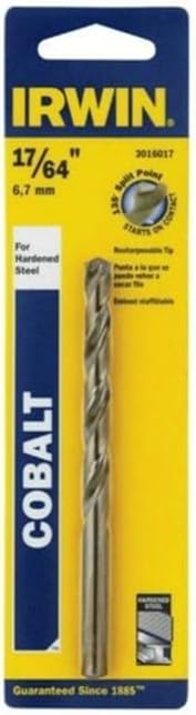 Hanson Irwin-Drl Bit 17/64 X 4-1/8 Cobalt 3016017