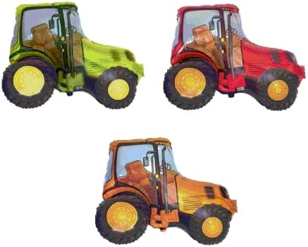 Giant Super Shape Foil Balloons XL Large Children's Birthday Party (Tractor 37")