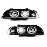 bmw e39 scheinwerfer xenon facelift reflektorhalter reparatur  DM Autoteile 2x Angel Eyes Xenon Scheinwerfer +OSRAM Paket passt für E39 Facelift 00-03
