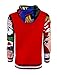 SCREENSHOT-H11062 Mens Urban Hip Hop Premium Fleece Hoodie - Pullover Streetwear Pop Art Patch & Print Fashion Hooded Sweatshirt-Red-Medium