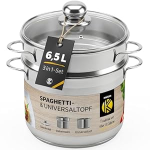 Karl Krüger SPA Edelstahl Spaghettitopf, 24 cm