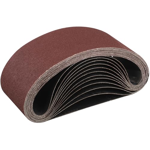STEBRUAM Sanding Belt 75 x 457 mm,12PCS 100 Grit