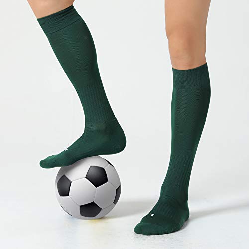 Image of CS CELERSPORT 2 /3 Pack Soccer Softball Baseball Socks for Youth Kids Adult Multi-Sport Compression Knee High Socks