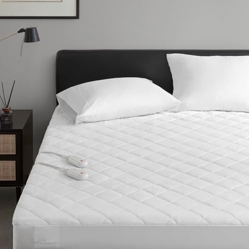 Sharper Image Heated Mattress Pad Queen Size
