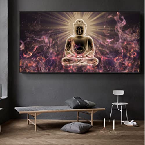 Affiches et impressions Bouddha abstrait sur toile premium