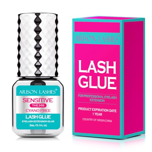 Sensitive Eyelash Extension Glue 3-4s Drying Time 5-6 Weeks Retention Lash Extension Maximum Bonding...