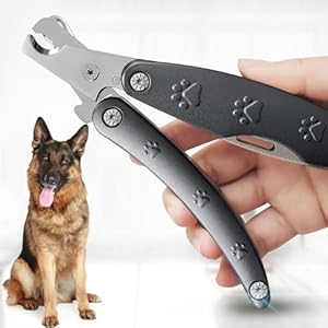 2025 Silent Design Nail Trimmer for Anxiety Sensitive Dogs, Sharp Blade Cut Thick Nail Smoothly, 3 in 1 Compact Build-in Nail File & Comb, Heavy Duty Manual Professional Dog Nail Clipper