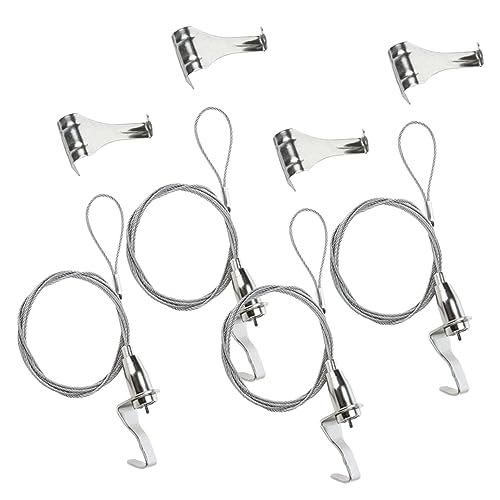 OKUMEYR 4 Juegos Cuerda Para Colgar Cuadros De Cuerdas Resistentes De Acero Para Colgar De Fotos Manualidades Herramienta Para Pared