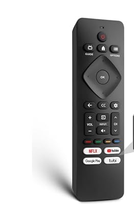 New Universal Replacement for Philips-Smart-TV-Remote-Control, for Philips Android/Google 4K TV (No Voice Function)