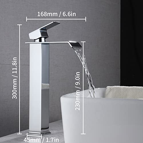 Dolinvo Miscelatore per Bagno Lavabo Cascata Alto