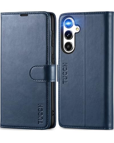 TUCCH Wallet Case for Galaxy S23 FE, [TPU Shockproof Interior Case] Folio Kickstand [RFID Blocking] Card Slot, Magnetic PU Leather Protective Flip Cover Compatible with Galaxy S23FE 5G 6.4
