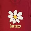 James Daisy Band Logo T Shirt, Red, Medium #1