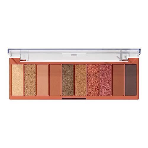 Image of e.l.f. Perfect 10 Eyeshadow Palette, Ten Ultra-pigmented Shimmer & Matte Rose Gold Shades, Blendable Formula, Vegan & Cruelty-free, Rose Gold Sunset