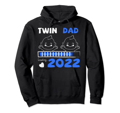 Twin Dad Twin Daddy To Be 2022 anuncio de embarazo Sudadera con Capucha