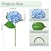Cherica Real Touch Blue Hydrangea Artificial Flowers with Stems, Fake Silk Flowers for Outdoors, 3 Pcs Artificial Flowers for Home Decor Wedding Bouquets Centerpieces Vase