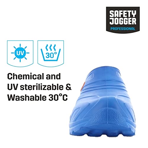 Safety Jogger Arbeitsschuhe Clogs Herren und Damen - OXYVA - Pflegeclogs, Berufsschuhe Clogs EU 37/38, Blau