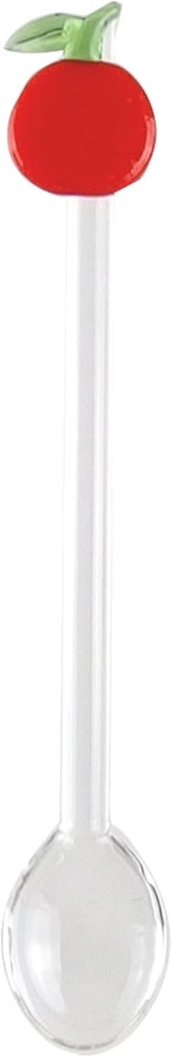 Keystone Fruit Motif Glass Spoon, Lemon, Cute, Stylish, Gift, Interior, Popular, Miscellaneous Goods, W 0.8 x D 0.7 x L 5.3 inches (2.1 x 1.9 x 13.5 cm) KI014380