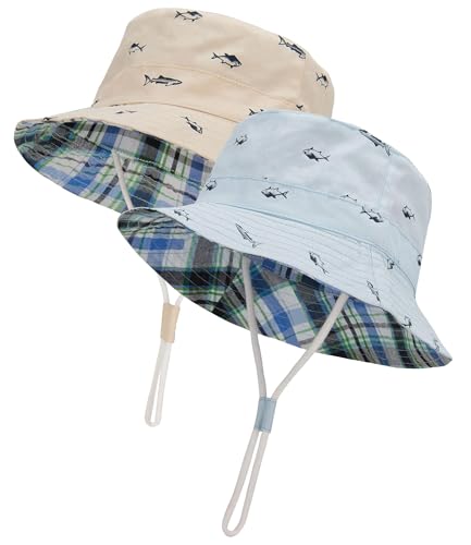 Image of Durio UPF 50+ Beach Baby Sun Hat Sun Protection Cute Wide Brim Summer Baby Boy Bucket Hats Toddler Sun Hats for Girl
