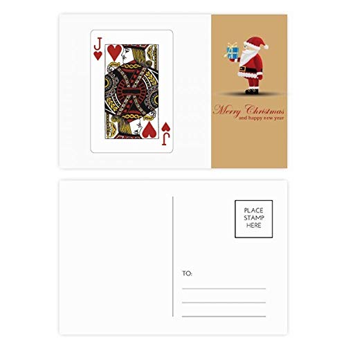 Cartes postales Père Noël Heart J lot de 20 pour éviter la panne de vœux