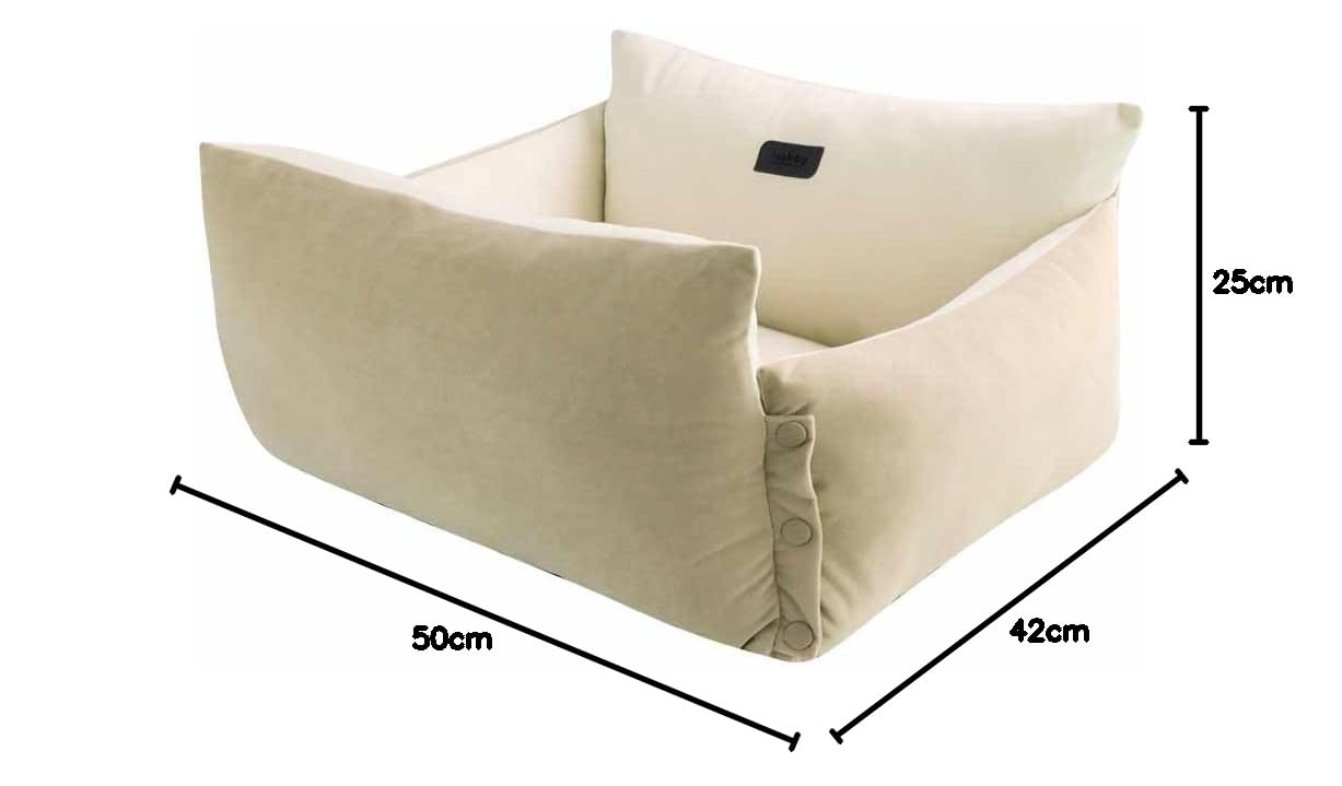 Nobby Komfort Bett 2 in 1 Alin beige 50 x 42 x 18+7 cm