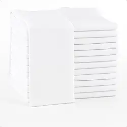 Kit 10 Panos de Prato Copa Branco Tecido Sarja Algodão Macio