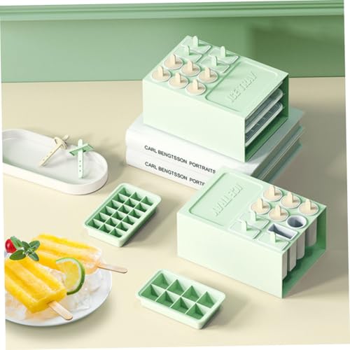 Set de Moldes para Paletas y Cubitera Garneck Verde Claro miniatura 4