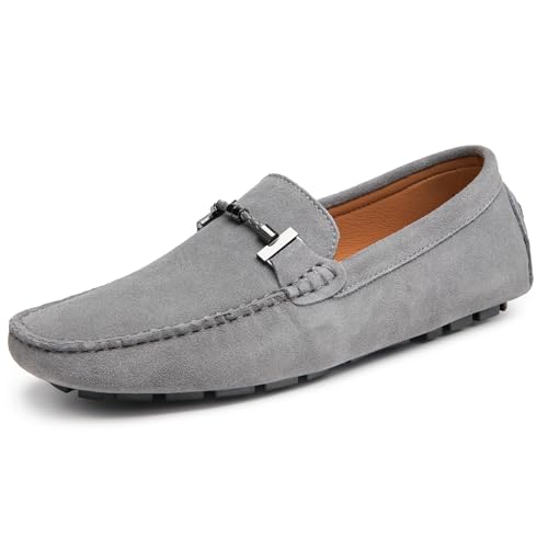 Go Tour Men's Penny Loafers Moccasin Driving Shoes Slip On Flats Boat Shoes