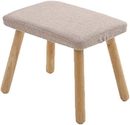 Repose-pieds pouf en bois beige grand format pour extérieur