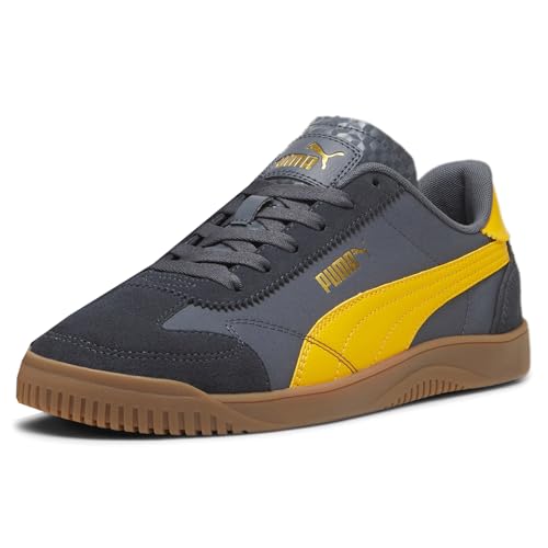 PUMA Mens Club 5V5 Lux Og Lace Up Sneakers Shoes Casual - Grey, Yellow2