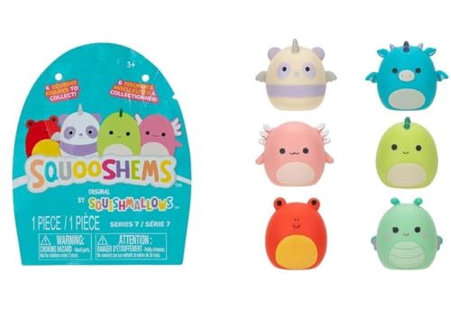 Squishmallows 2.5 Squooshems Assortment Friends & Fantasy Squad 1pc Surprise Pack Officially Licensed Kellytoy Soft Gift for Kids Girls & Boys Washable Squishy Stuff Toy Multicolor All Age