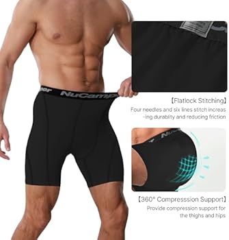 Niksa 1 oder 3 Pack Herren Kompressionsshorts, Sport Unterhosen Männer Schnelltrocknendes Laufunterwäsche, Atmungsaktiv Laufhose Herren Kurz mit Handytasche, M