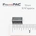 FramePac V Nails for Picture Frames Hardwood 10mm (3/8 Inch) [400 V-Nail Pack, Loose] - (for use in Manual V Nailer for Picture Framing, Hand V Nailer for Picture Frames, Manual Picture Frame Joiner)