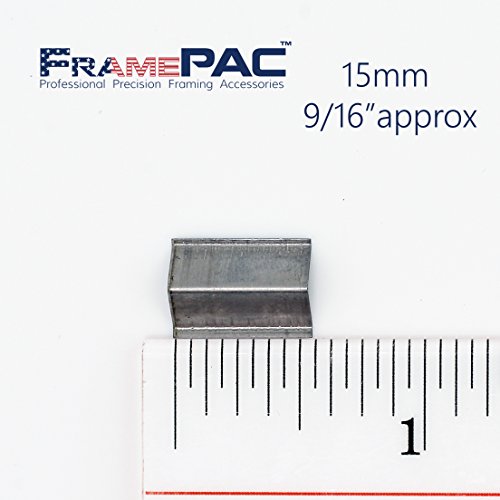 Image of V Nails for Hardwood Picture Frames - 15mm (9 /16 Inch) - [2000 V-Nail Pack, Stacked] - AMP - Ultra Strong Vnail Wedges for Picture Framing - Joining Picture Frame Corners