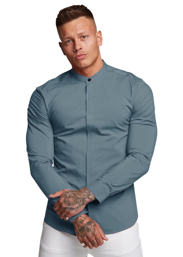 Image of Noble Monk Men's Full Sleeve Shirt | Casual Shirt for Men | Stylish Cotton Blend | Comfortable Everyday Wear | Button Down Clothing | Travel & Outdoor Apparel