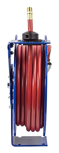 Coxreels P-Lp-450 Retractable Air/Water Low-Pressure Hose Reel, P Series, ½” X 50’ - Easy-To-Use Compact Design- Heavy-Duty Steel Construction, Made In The Usa #TOP1