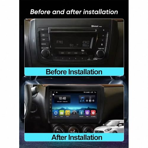 Autoradio touchscreen Bluetooth y navegador GPS compatible con Suzuki Swift 7