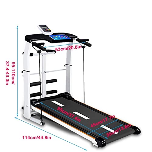Image of Folding Shock-Absorbing Treadmill Exercise Fitness Equipment Treadmill Treadmill Shock-Absorbing Treadmill (Black)