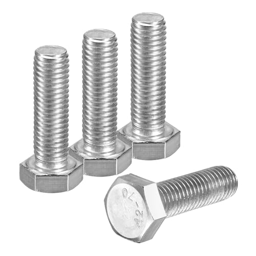 Pernos hexagonales M12 para maquinaria, acero inoxidable resistente a la corrosión, 40mm