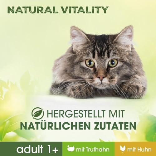 PERFECT FIT Adult 1+ Premium Katzenfutter nass - 36x50g Portionsbeutel - mit Huhn und Truthahn - Nassfutter für Katzen - ohne Getreide